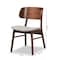 Baxton Studio Alston Mid-Century Grey Fabric Upholstered and Walnut Brown Finished Wood Dining Chair Set(2PC) PR 191-2PC-11707-ZORO - alternate 8